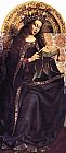 Jan Van Eyck Canvas Paintings - The Ghent Altarpiece Virgin Mary